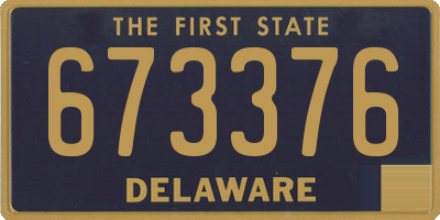 DE license plate 673376