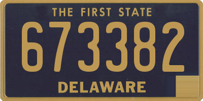 DE license plate 673382