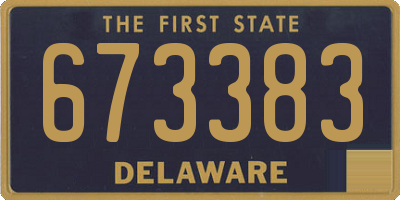 DE license plate 673383