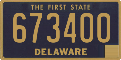 DE license plate 673400