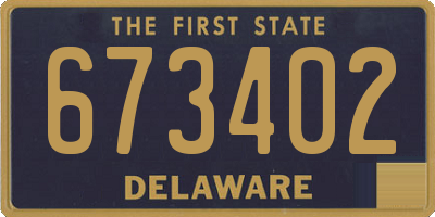 DE license plate 673402