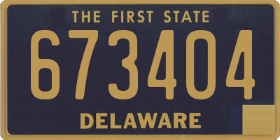 DE license plate 673404