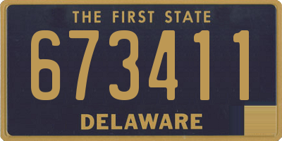 DE license plate 673411