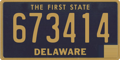 DE license plate 673414