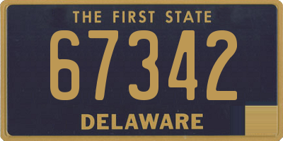 DE license plate 67342