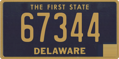 DE license plate 67344