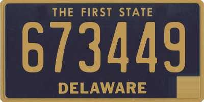 DE license plate 673449