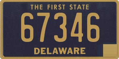 DE license plate 67346