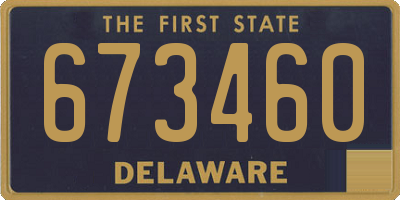 DE license plate 673460