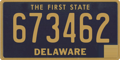DE license plate 673462
