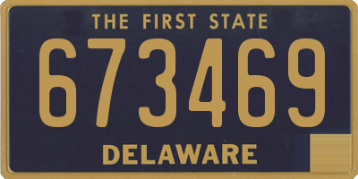 DE license plate 673469