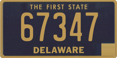 DE license plate 67347