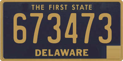 DE license plate 673473