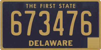 DE license plate 673476