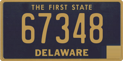 DE license plate 67348