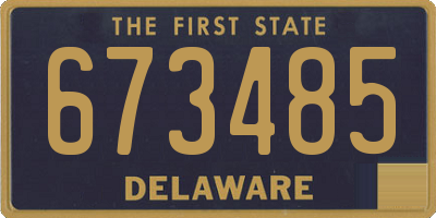 DE license plate 673485