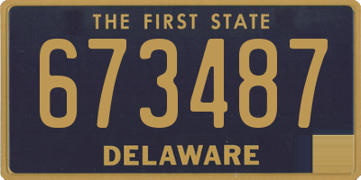 DE license plate 673487
