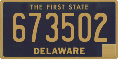 DE license plate 673502