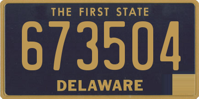 DE license plate 673504