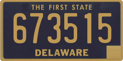 DE license plate 673515
