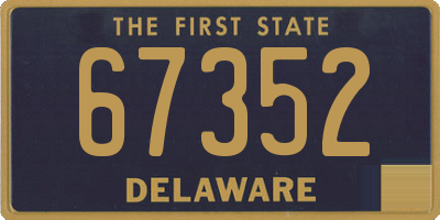 DE license plate 67352