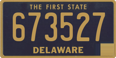DE license plate 673527