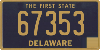 DE license plate 67353