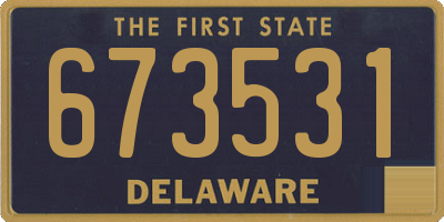 DE license plate 673531