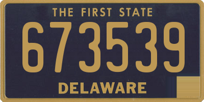 DE license plate 673539
