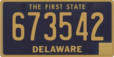 DE license plate 673542