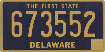 DE license plate 673552