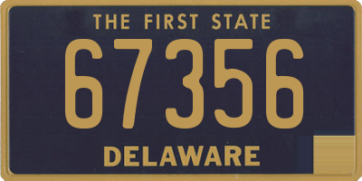 DE license plate 67356