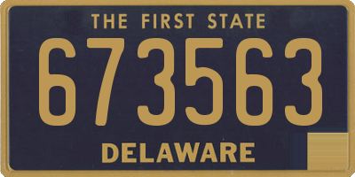 DE license plate 673563