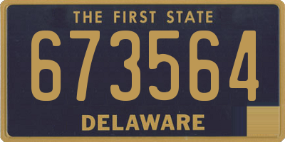 DE license plate 673564