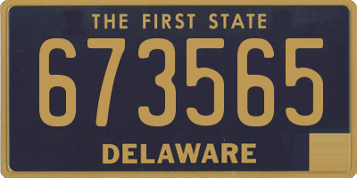 DE license plate 673565