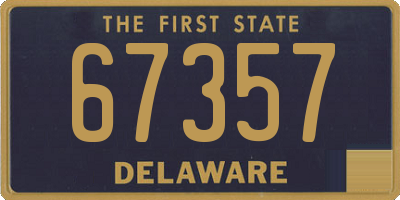 DE license plate 67357