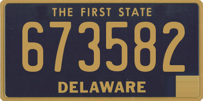 DE license plate 673582