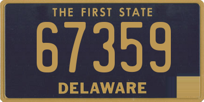 DE license plate 67359