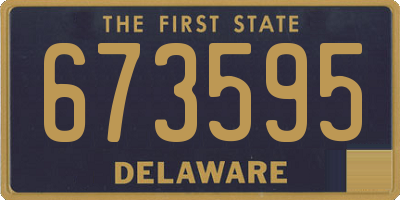 DE license plate 673595
