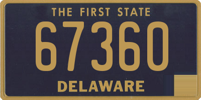 DE license plate 67360