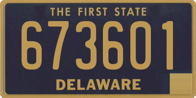 DE license plate 673601