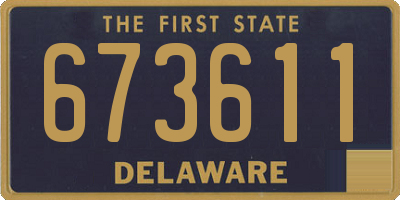 DE license plate 673611