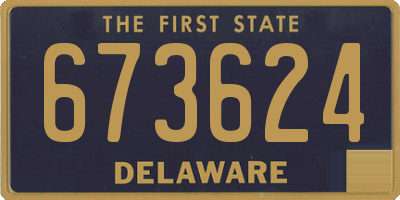 DE license plate 673624