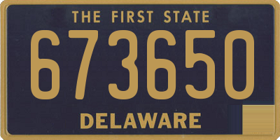 DE license plate 673650