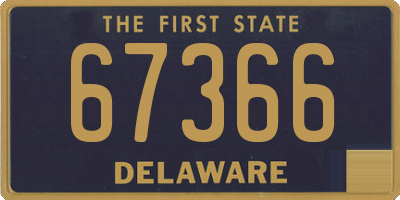 DE license plate 67366
