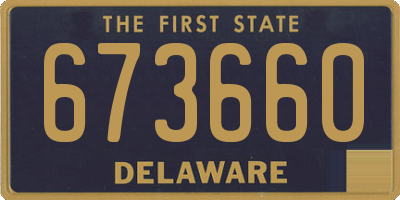 DE license plate 673660