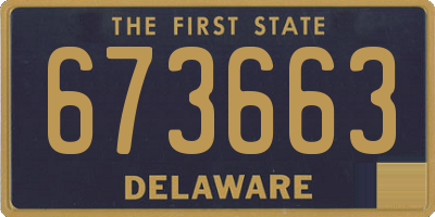 DE license plate 673663
