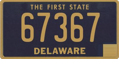 DE license plate 67367