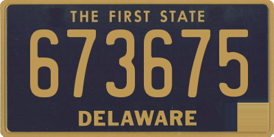 DE license plate 673675