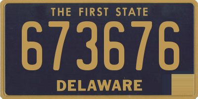 DE license plate 673676